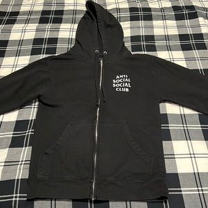 Anti Social Social Club Mind Games Zip Up Hoodie